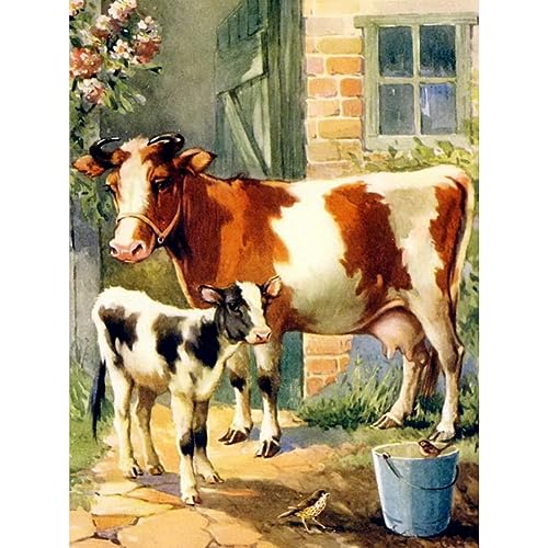Acudotr Diamond Painting Erwachsene Set, 5D Milchkuh Diamant Painting Kits Bilder für Erwachsene, DIY Diamant Malerei Diamond Art Kits Set für Wanddekor, 30x40cm Acudotr Diamond Painting Erwachsene Set, 5D Milchkuh Diamant Painting Kits Bilder für Erwachsene, DIY Diamant Malerei Diamond Art Kits Set für Wanddekor, 30x40cm von Acudotr