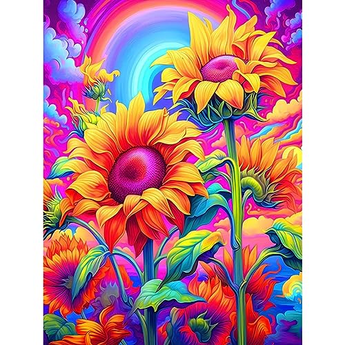 Acudotr Diamond Painting Erwachsene Set, 5D Sonnenblume Diamant Painting Kits Bilder für Erwachsene, DIY Diamant Malerei Diamond Art Kits Set für Wanddekor, Blumen, 30x40cm Acudotr Diamond Painting Erwachsene Set, 5D Sonnenblume Diamant Painting Kits Bilder für Erwachsene, DIY Diamant Malerei Diamond Art Kits Set für Wanddekor, Blumen, 30x40cm von Acudotr