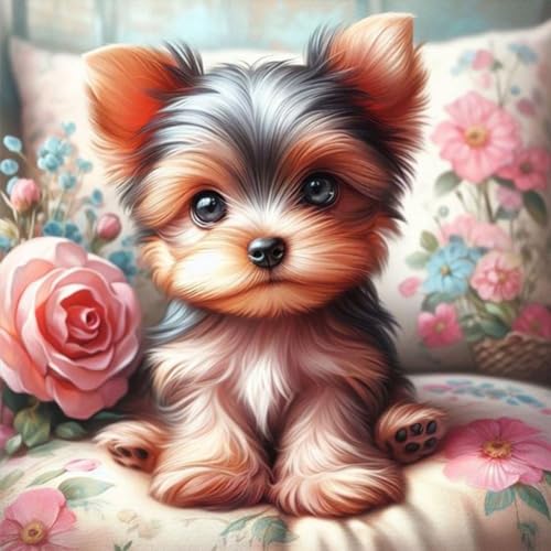 Acudotr Hund Diamond Painting Erwachsene Set, 5D Diamant Painting Kits Bilder für Erwachsene, DIY Diamant Malerei Diamond Art Kits Set für Wanddekor, 30x30cm Acudotr Hund Diamond Painting Erwachsene Set, 5D Diamant Painting Kits Bilder für Erwachsene, DIY Diamant Malerei Diamond Art Kits Set für Wanddekor, 30x30cm von Acudotr