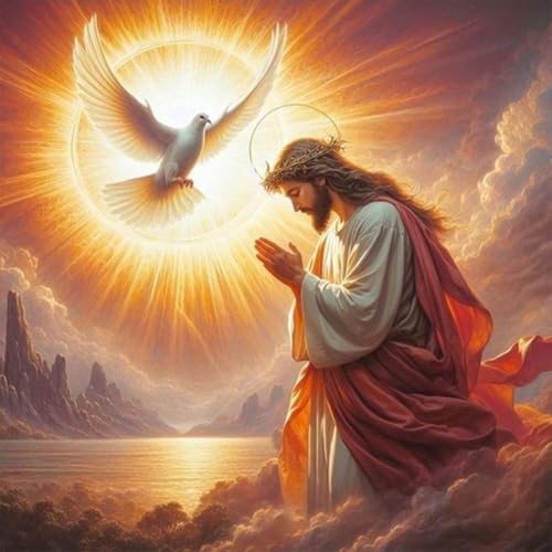 Acudotr Jesus Diamond Painting Erwachsene Set, 5D Diamant Painting Kits Bilder für Erwachsene, DIY Diamant Malerei Diamond Art Kits Set für Wanddekor, 30x30cm Acudotr Jesus Diamond Painting Erwachsene Set, 5D Diamant Painting Kits Bilder für Erwachsene, DIY Diamant Malerei Diamond Art Kits Set für Wanddekor, 30x30cm von Acudotr