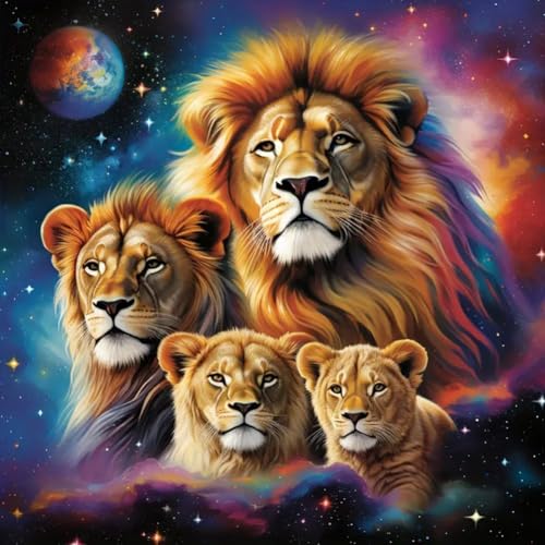 Acudotr Löwe Diamond Painting Erwachsene Set, 5D Diamant Painting Kits Bilder für Erwachsene, DIY Diamant Malerei Diamond Art Kits Set für Wanddekor, 30x30cm Acudotr Löwe Diamond Painting Erwachsene Set, 5D Diamant Painting Kits Bilder für Erwachsene, DIY Diamant Malerei Diamond Art Kits Set für Wanddekor, 30x30cm von Acudotr