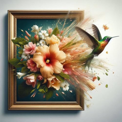 Acudotr Vogel Diamond Painting Erwachsene Set, 5D Diamant Painting Kits Bilder für Erwachsene, DIY Diamant Malerei Diamond Art Kits Set für Wanddekor, 30x30cm von Acudotr