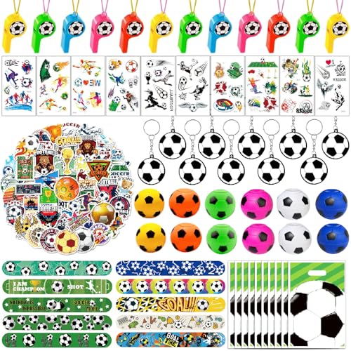 Acuiwer 114 Stück Fußball Partygeschenk-Set, Geburtstagsparty-Zubehör, Spiel-Goodie-Tüten, Geschenktütenfüller, Piñata-Füller, Cartoon-Themen-Partyspielzeug Acuiwer 114 Stück Fußball Partygeschenk-Set, Geburtstagsparty-Zubehör, Spiel-Goodie-Tüten, Geschenktütenfüller, Piñata-Füller, Cartoon-Themen-Partyspielzeug von Acuiwer