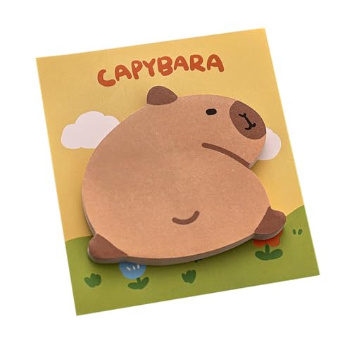 Acunny Capybara Haftnotizen, Haftnotizblock, Capybara Cartoon | Haftnotizen in leuchtenden Farben, löschbarer Notizblock, Mehrzweck-Memo-Seiten Acunny Capybara Haftnotizen, Haftnotizblock, Capybara Cartoon | Haftnotizen in leuchtenden Farben, löschbarer Notizblock, Mehrzweck-Memo-Seiten von Acunny