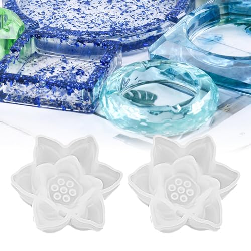 Acunny Blumenkerzenform | Schokoladenkeksform in Form von Fondant, Schokoladenbackformen, Gießform für die Herstellung von Kerzen Dekoration von Acunny