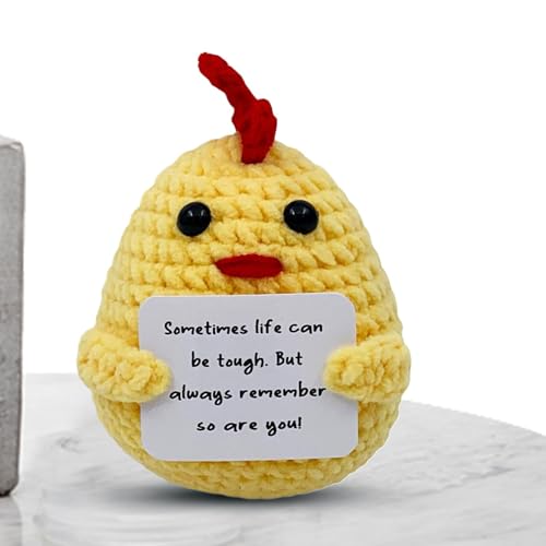 Acunny Emotionale Unterstützung, positiver Haken – emotionale Unterstützung Plüsch Haken Dekor – Handgestrickter Handstrickhaken für die Dekoration von Heimstudios von Acunny
