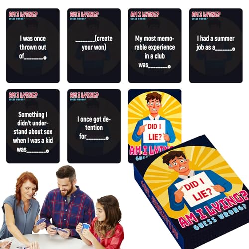 Acunny Familienkartenspiele – Lügenspiel – Interaktives Spiel für Unternehmen Team Building Geburtstage Partys Frauen Männer Festivals Feiern Familientreffen Acunny Familienkartenspiele – Lügenspiel – Interaktives Spiel für Unternehmen Team Building Geburtstage Partys Frauen Männer Festivals Feiern Familientreffen von Acunny