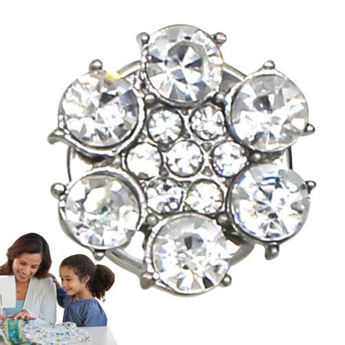Acunny Fantasie-Knöpfe für Kleidung, Strass-Knöpfe für Kleidung, Knöpfe für Fantasieknöpfe, Verschönerung aus Strass, Clips, abnehmbare Hemdknöpfe, nahtlose Knöpfe von Acunny