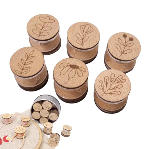 Acunny Garnspulen, Stickerei-Bobins, 6 x magnetische Pflegerhalter, Handbedarf, Kordel-Organizer für Kreuzstich-Stickerei Acunny Garnspulen, Stickerei-Bobins, 6 x magnetische Pflegerhalter, Handbedarf, Kordel-Organizer für Kreuzstich-Stickerei von Acunny