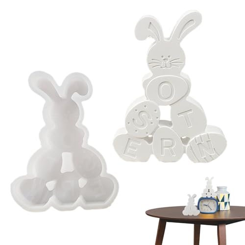 Acunny Hasenformen aus Silikon, Osterhasen-Formen, Tierform, Hasenkerzenformen, Silikonformen aus Epoxidharz, niedlich, für Bastelbedarf Acunny Hasenformen aus Silikon, Osterhasen-Formen, Tierform, Hasenkerzenformen, Silikonformen aus Epoxidharz, niedlich, für Bastelbedarf von Acunny