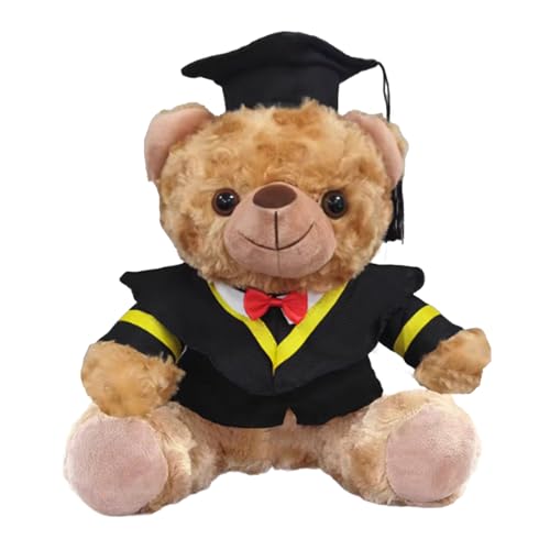 Acunny Plüschtier zum Absolvieren, Graduierung, Teddybär | Klasse 2025 Plüschtier Diplom, Soft Bear mit leichtem Licht für Absolventen der High School von Acunny