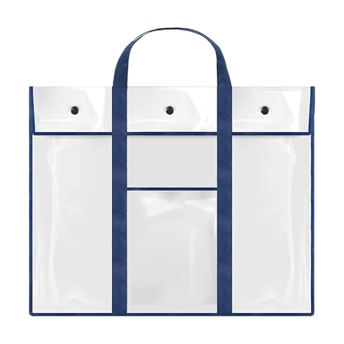 Acunny Postertasche zur Aufbewahrung, Kunst-Aufbewahrungstasche, große transparente wasserdichte Kunstpostertasche, PVC-Briefhalter, Aufbewahrungs-Organizer mit Griff und Tasche für Acunny Postertasche zur Aufbewahrung, Kunst-Aufbewahrungstasche, große transparente wasserdichte Kunstpostertasche, PVC-Briefhalter, Aufbewahrungs-Organizer mit Griff und Tasche für von Acunny