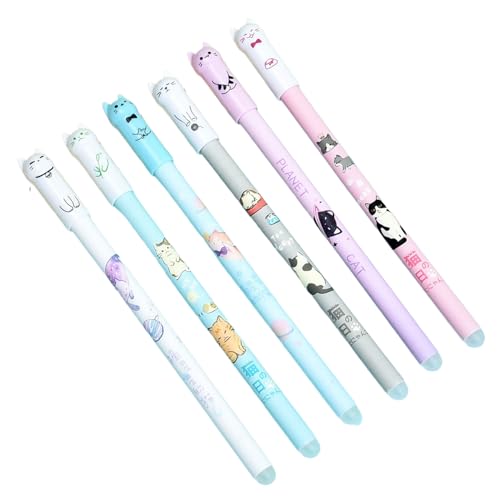 Acunny Radierbare Stifte für Schule, Kugelschreiber, 0,5 mm, Motiv: Katze, für Schüler, Schriftsteller, Meetings, Klassenzimmer Acunny Radierbare Stifte für Schule, Kugelschreiber, 0,5 mm, Motiv: Katze, für Schüler, Schriftsteller, Meetings, Klassenzimmer von Acunny