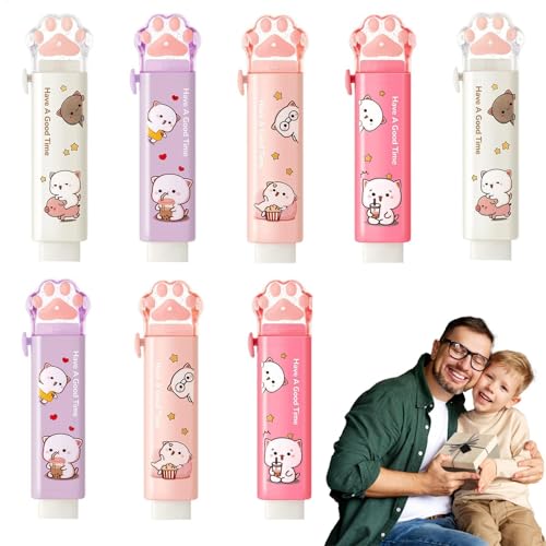 Acunny Radiergummi mit Katzenpfoten, 8 x Gummi-Push-Pull-Radiergummi, Schreibwaren, niedlicher Gummi für lustige Radierer zum Schreiben und Zeichnen Acunny Radiergummi mit Katzenpfoten, 8 x Gummi-Push-Pull-Radiergummi, Schreibwaren, niedlicher Gummi für lustige Radierer zum Schreiben und Zeichnen von Acunny