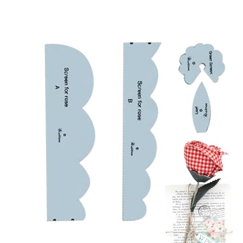 Acunny Rose Vorlage Set - Flower Craft Die Cuts Template Set | Blumenschablonen für Stickerei Kleidung Quilt Acunny Rose Vorlage Set - Flower Craft Die Cuts Template Set | Blumenschablonen für Stickerei Kleidung Quilt von Acunny