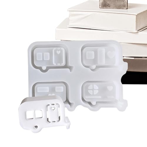 Acunny Silikonform für Campingbus, -Silikon-Kerzenhalter-Form, Gipsharz-Form, Epoxidharz, Bastel-Silikonformen zur Herstellung von Ornamenten Acunny Silikonform für Campingbus, -Silikon-Kerzenhalter-Form, Gipsharz-Form, Epoxidharz, Bastel-Silikonformen zur Herstellung von Ornamenten von Acunny