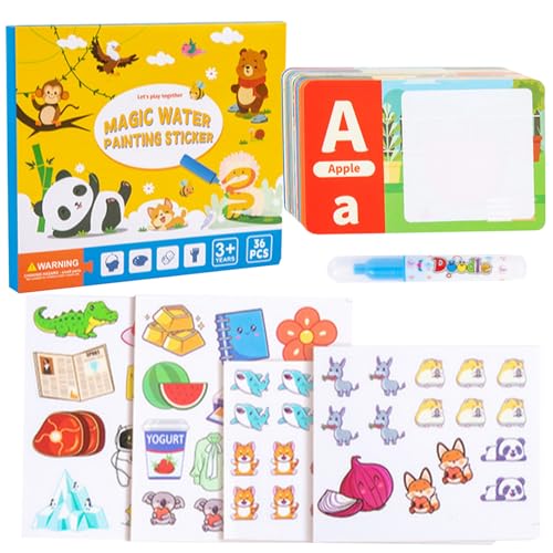Acunny Stickerbuch für Kleinkinder, Stickerbuch für Kleinkinder, wiederverwendbares Anime-Aufkleberbuch für Kleinkinder, Lern- und Lernspielzeug, Aktivitäten von Acunny