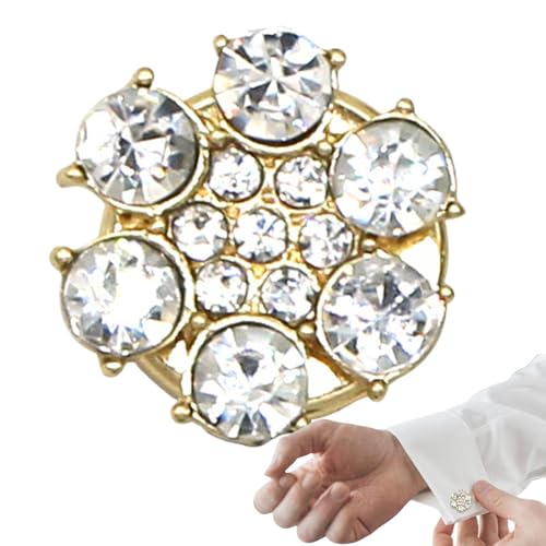 Acunny Strassknöpfe für Kleidung, Strass-Knöpfe, Strass-Knöpfe, Fantasie-Knöpfe | Strass-Knopf, abnehmbare Hemdknöpfe, nahtlose Knöpfe für von Acunny