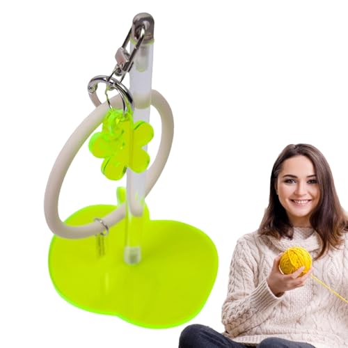 Acunny Tragbare Handgelenkhalterung, Drahthalter für Haken, Blumenfruchtgarn, mit Silikonarmband, Aufbewahrung des Wollorganisators, Haken Spinner Minder von Acunny