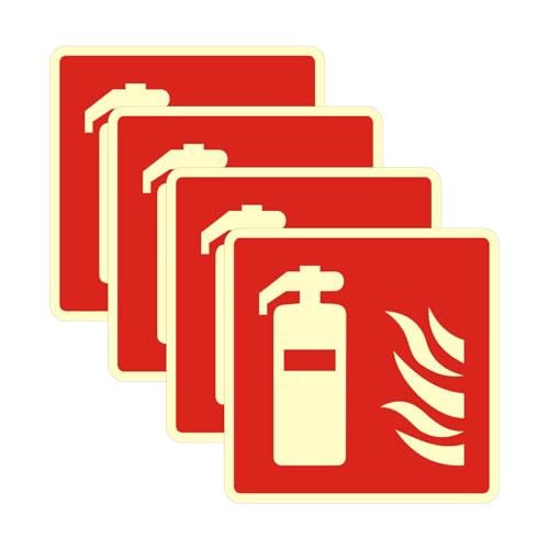 Acuxiaza 4 Stück Feuerlöscher Aufkleber 15 x 15 cm PVC nachleuchtend selbstklebend Feuerlöscher Schilder Feuerlöscher Sicherheitsschilder, wasserdicht, für den Innen- und Außenbereich Acuxiaza 4 Stück Feuerlöscher Aufkleber 15 x 15 cm PVC nachleuchtend selbstklebend Feuerlöscher Schilder Feuerlöscher Sicherheitsschilder, wasserdicht, für den Innen- und Außenbereich von Acuxiaza