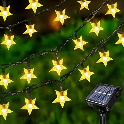Acxilexy 12M 100LED Solar Sterne LED Lichterkette Außen, Lichterkette Garten Stern, 8 Modi und Wasserdicht, Led Solarlichterkette Sterne für Balkon Garten Weihnachts Innen Aussen Deko Acxilexy 12M 100LED Solar Sterne LED Lichterkette Außen, Lichterkette Garten Stern, 8 Modi und Wasserdicht, Led Solarlichterkette Sterne für Balkon Garten Weihnachts Innen Aussen Deko von Acxilexy