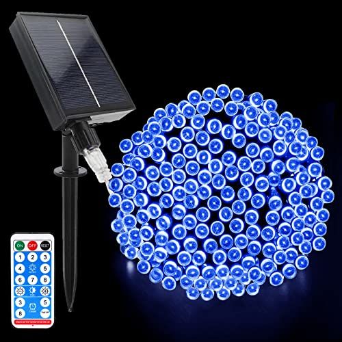 Acxilexy Solar Lichterkette Aussen, 22M 200 LED Kupferdraht Lichterketten, 8 Lichtmodi, Fernbedienung&Timer, IP65 Wetterfest Solar Lichterkette Deko für Balkon Garten Hochzeiten Terrasse von Acxilexy