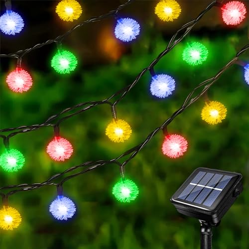 Acxilexy Solar Weihnachts Lichterkette 12 m 100 LEDs Chuzzle Lichterkette Wasserdicht Lichterkette Außen Solar Löwenzahn Lichterkette Weihnachtsbeleuchtung für Weihnachtsfeier Garten Dekoration Acxilexy Solar Weihnachts Lichterkette 12 m 100 LEDs Chuzzle Lichterkette Wasserdicht Lichterkette Außen Solar Löwenzahn Lichterkette Weihnachtsbeleuchtung für Weihnachtsfeier Garten Dekoration von Acxilexy