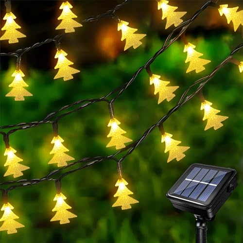 Acxilexy Solar Lichterkette 12 m 100 LEDs Wasserdicht Außen Solar Weihnachtsbaum Lichterkette für Garten Dekoration Acxilexy Solar Lichterkette 12 m 100 LEDs Wasserdicht Außen Solar Weihnachtsbaum Lichterkette für Garten Dekoration von Acxilexy
