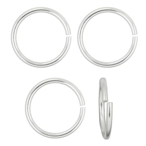 100 Open Round Jump Rings 10mm Silver Plated for Earrings Bracelet Necklace Charm Jewelry Craft Making CF126-10 100 Open Round Jump Rings 10mm Silver Plated for Earrings Bracelet Necklace Charm Jewelry Craft Making CF126-10 von Adabele