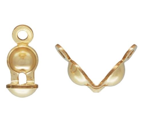 200pcs Top Quality Clamshell Calotte Endcaps Knot Cover 8mm 14k Gold Plated Brass Bead Tips for Jewelry Craft Making CF251 200pcs Top Quality Clamshell Calotte Endcaps Knot Cover 8mm 14k Gold Plated Brass Bead Tips for Jewelry Craft Making CF251 von Adabele