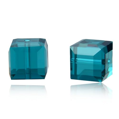 Adabele österreichische 6 mm facettierte Würfel-Kristalle, lose Perlen, kompatibel mit Swarovski-Kristallen Preciosa 5601 SSC624, Smaragdgrün, 24 Stück Adabele österreichische 6 mm facettierte Würfel-Kristalle, lose Perlen, kompatibel mit Swarovski-Kristallen Preciosa 5601 SSC624, Smaragdgrün, 24 Stück von Adabele