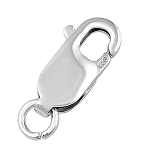 Adabele 2 Genuine .925 Sterling Silver Findings Italian Trigger Lobster Clasp 14x5.5mm with Jump Ring #ss25-DD by von Adabele