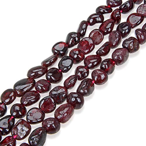 Adabele 5 Strands Natural Garnet Gemstone 7-12mm Free Form Oval Rice Stone Beads for Jewelry Craft Making GZ12-58 Adabele 5 Strands Natural Garnet Gemstone 7-12mm Free Form Oval Rice Stone Beads for Jewelry Craft Making GZ12-58 von Adabele