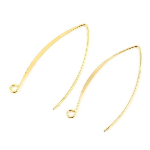 Adabele 50 Stück hypoallergene lange V-förmige Marquise-Ohrringhaken, 45 mm, 18 Karat Gelbgold, Ohrdraht, 0,7 mm, 21 Gauge, DIY, Handwerk, Ohrringe, Schmuckherstellung, 249-2 Adabele 50 Stück hypoallergene lange V-förmige Marquise-Ohrringhaken, 45 mm, 18 Karat Gelbgold, Ohrdraht, 0,7 mm, 21 Gauge, DIY, Handwerk, Ohrringe, Schmuckherstellung, 249-2 von Adabele
