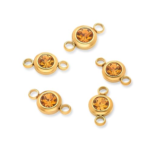 Adabele CCP35-11 Vergoldeter Edelstahl November Topas Gelb 6 mm Geburtsstein Verbindungsglieder, anlaufgeschützt, für Schmuckherstellung, 20 Stück Adabele CCP35-11 Vergoldeter Edelstahl November Topas Gelb 6 mm Geburtsstein Verbindungsglieder, anlaufgeschützt, für Schmuckherstellung, 20 Stück von Adabele