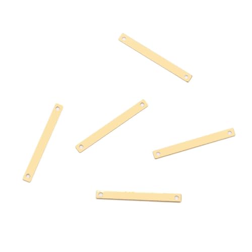 Adabele CX-E1 horizontale rechteckige Stange aus rohem Messing, 2 Löcher, 30 mm, große Verbindungsglieder, nicht plattiert/unbeschichtet, für Bastelarbeiten, Schmuckherstellung, 200 Stück Adabele CX-E1 horizontale rechteckige Stange aus rohem Messing, 2 Löcher, 30 mm, große Verbindungsglieder, nicht plattiert/unbeschichtet, für Bastelarbeiten, Schmuckherstellung, 200 Stück von Adabele