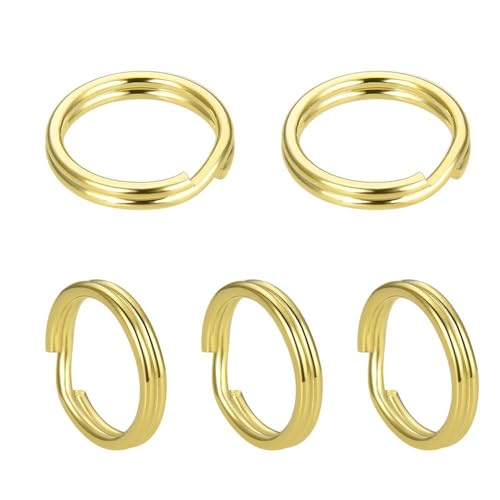 Adabele SS212-7 Spaltring, Sterlingsilber, 7 mm, rund, offen, 0,7 mm, 21 Gauge, für Charm, DIY, Handwerk, Schmuckherstellung, 20 Stück von Adabele