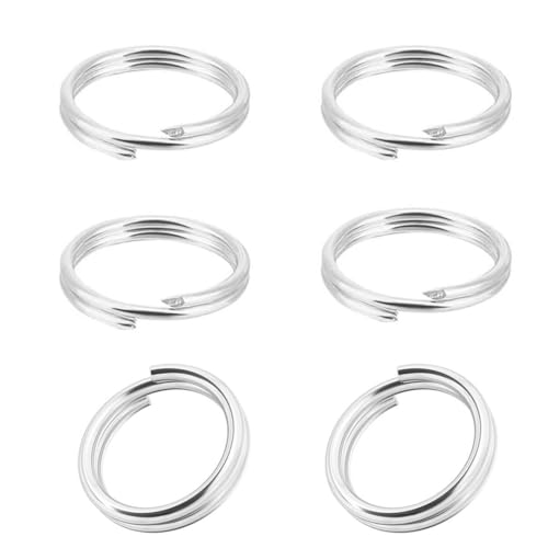 Adabele SS276-5 Bindering, authentisches 925er-Sterlingsilber, 5 mm, rund, offen, Draht 0,7 mm, 21 Gauge, für Charm, DIY, Handwerk, Schmuckherstellung, 20 Stück von Adabele