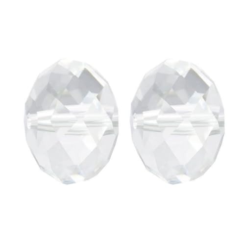Adabele österreichische 6 mm facettierte lose Rondelle-Kristallperlen, kristallklar, kompatibel mit 5040 Swarovski-Kristallen Preciosa SS1R-601, 50 Stück Adabele österreichische 6 mm facettierte lose Rondelle-Kristallperlen, kristallklar, kompatibel mit 5040 Swarovski-Kristallen Preciosa SS1R-601, 50 Stück von Adabele