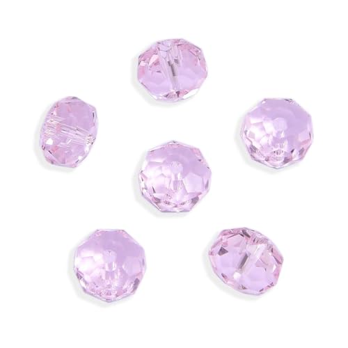 Adabele österreichische 8 mm facettierte Rondelle-Kristalle, lose Perlen, Rosaline, hellrosa, rund, Donut-Abstandhalter, kompatibel mit 5045 Swarovski-Kristallen Preciosa SSO-803, 25 Stück Adabele österreichische 8 mm facettierte Rondelle-Kristalle, lose Perlen, Rosaline, hellrosa, rund, Donut-Abstandhalter, kompatibel mit 5045 Swarovski-Kristallen Preciosa SSO-803, 25 Stück von Adabele