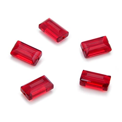 Adabele österreichische Kristallperlen, 14 mm, facettiert, lose rechteckige Kristallperlen, Siamrot, kompatibel mit Swarovski-Kristallen, Preciosa 5055 SSRT1405, 25 Stück Adabele österreichische Kristallperlen, 14 mm, facettiert, lose rechteckige Kristallperlen, Siamrot, kompatibel mit Swarovski-Kristallen, Preciosa 5055 SSRT1405, 25 Stück von Adabele