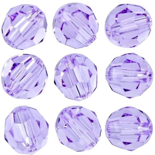 Adabele österreichische Kristallperlen, 4 mm, klein, facettiert, lose, runde Kristallperlen, kompatibel mit 5000 Swarovski-Kristallen, Preciosa SS2R-404, Hellviolett, 100 Stück Adabele österreichische Kristallperlen, 4 mm, klein, facettiert, lose, runde Kristallperlen, kompatibel mit 5000 Swarovski-Kristallen, Preciosa SS2R-404, Hellviolett, 100 Stück von Adabele