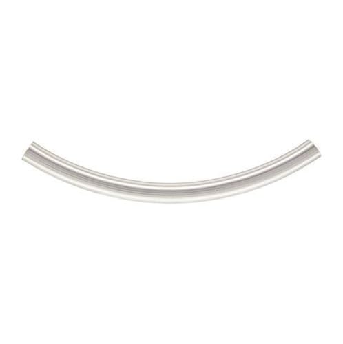 CF201-50 gebogene Nudelröhren, lose Perlen, 50 mm lang, Abstandshalter, versilbertes Messing, für Bastelarbeiten, Schmuckherstellung, 100 Stück CF201-50 gebogene Nudelröhren, lose Perlen, 50 mm lang, Abstandshalter, versilbertes Messing, für Bastelarbeiten, Schmuckherstellung, 100 Stück von Adabele