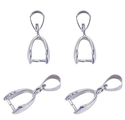 CF279-1 Anhänger-Quetschbügel, 15 mm, weißgold, platiniertes Messing, für Schmuckherstellung, 50 Stück CF279-1 Anhänger-Quetschbügel, 15 mm, weißgold, platiniertes Messing, für Schmuckherstellung, 50 Stück von Adabele