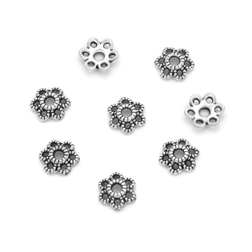 MC-AB16 strukturierte filigrane Blumen-Perlenkappen, 6 mm, klein, antikes Silber, für Halsketten, Armbänder, Ohrringe, DIY, Handwerk, Schmuckherstellung, 800 Stück MC-AB16 strukturierte filigrane Blumen-Perlenkappen, 6 mm, klein, antikes Silber, für Halsketten, Armbänder, Ohrringe, DIY, Handwerk, Schmuckherstellung, 800 Stück von Adabele
