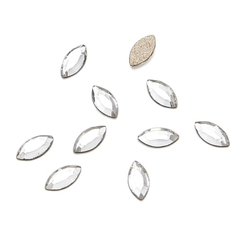 Preciosa Maxima Facettierte Navette mit flacher Rückseite, kristallklar, 4 x 2 mm, klein, klein, für Nagelkunst, Handwerk, Schmuckherstellung, Prm-N41, 50 Stück Preciosa Maxima Facettierte Navette mit flacher Rückseite, kristallklar, 4 x 2 mm, klein, klein, für Nagelkunst, Handwerk, Schmuckherstellung, Prm-N41, 50 Stück von Adabele