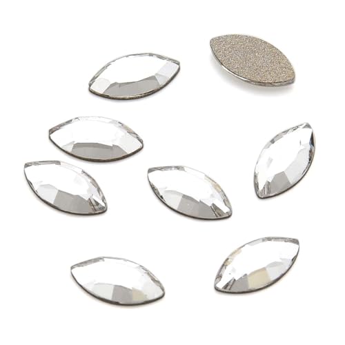 Preciosa Maxima Prm-N81 Facettierte Navette mit flacher Rückseite, kristallklar, 8 x 4 mm, für Nagelkunst, Handwerk, Schmuckherstellung, 20 Stück Preciosa Maxima Prm-N81 Facettierte Navette mit flacher Rückseite, kristallklar, 8 x 4 mm, für Nagelkunst, Handwerk, Schmuckherstellung, 20 Stück von Adabele