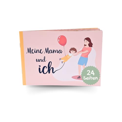 Adamo® "Meine Mama und ich" Erinnerungsalbum | Geschenkbuch für Mütter | 24 Seiten auf Recyclingpapier | Geschenk für Mama | Fotobuch, Ausfüllbuch | von Familien getestet und für besonders empfunden von Adamo
