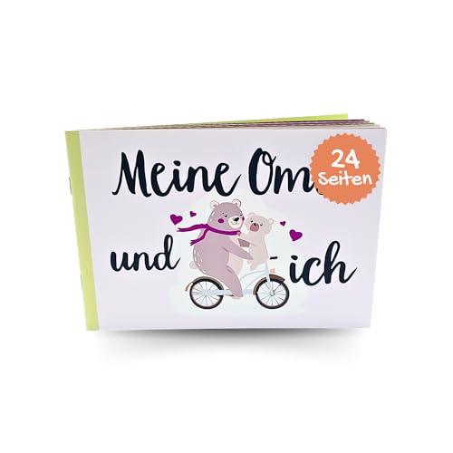 Adamo® "Meine Oma und ich" Erinnerungsalbum | Geschenkbuch für Oma | 24 Seiten auf Recyclingpapier | Geschenk, Ausfüllbuch, Fotobuch | von Familien getestet und für sehr besonders empfunden von Adamo