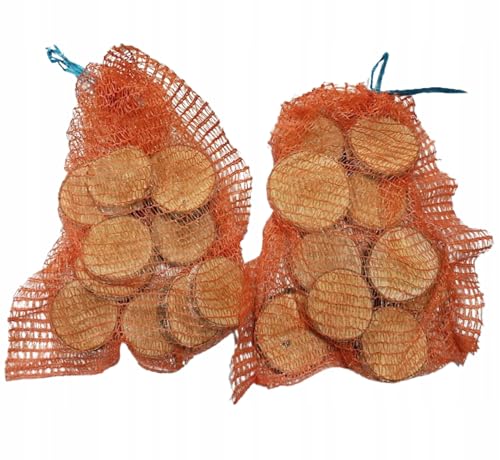 Birkenholzscheibe für DIY-Projekte & Dekoration – unbehandelt, gereinigt, naturbelassen, mit Rinde – ideal für Basteln, Gravieren, Hochzeiten & Wohnaccessoires (60er pack), 8-10cm 2cm von AddEco